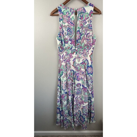 Flying Tomato Maxi Flowing Dress Sleeveless Size Medium Artistic Floral Flowy - Picture 10 of 10